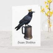 Carte d'anniversaire Raven Crown Stein (Fleur jaune)