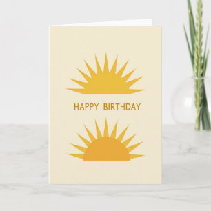 Carte d'anniversaire Rayonneuse Ensoleillée