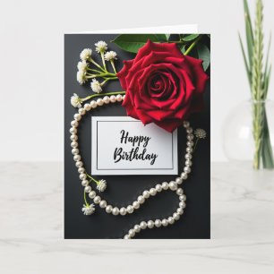 Carte d'anniversaire Red Bloom