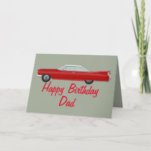 Carte d'anniversaire Red Cadillac