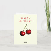 Carte d'anniversaire Red Cherry (Dos)