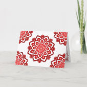 Carte d'anniversaire Red Dot Mandala (Devant)