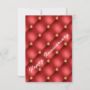 Carte d'anniversaire Red Gold