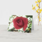 Carte d'anniversaire Red Rose (Fleur jaune)