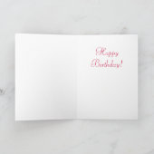 Carte d'anniversaire Red Rose (Intérieur)