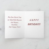 Carte d'anniversaire Red Roses (Intérieur)