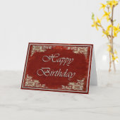 Carte d'anniversaire Red Velvet (Fleur jaune)