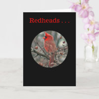 Carte d'anniversaire "REDHEADS ARE UNIQUE AND SPEC