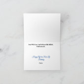 Carte d'anniversaire réelle drôle par la poste & f (Intérieur)