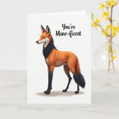 Carte d'anniversaire Regal Mane (Fleur jaune)