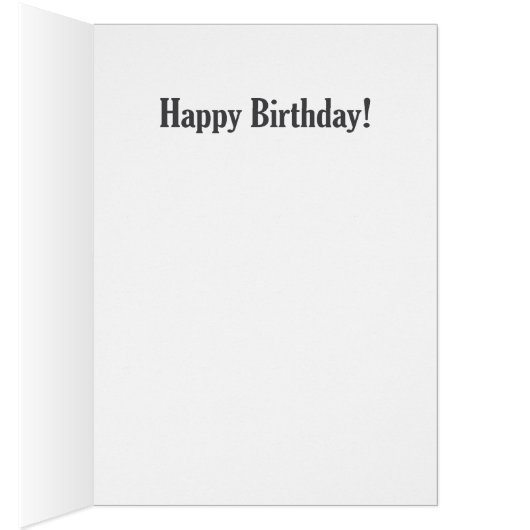 Carte d'anniversaire relative à l'âge de (Intérieur (Droit))