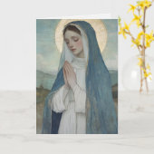 Carte d'anniversaire religieuse catholique de la B (Fleur jaune)