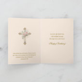 Carte d'anniversaire religieuse de la Vierge Marie (Intérieur)