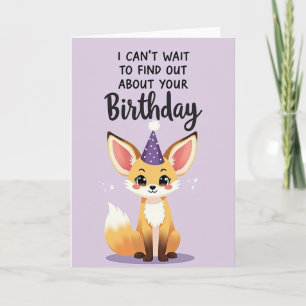 Carte d'anniversaire Renard Vibrant