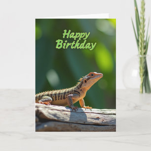 Carte d'anniversaire reptile de la nature