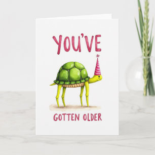Carte d'anniversaire Reptile Vert