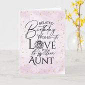 Carte d'anniversaire retardée aquarelle minimalist (Fleur jaune)