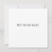 Carte d'anniversaire rétro années 50 bleue et roug (Dos)