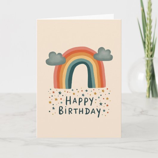 Carte d'anniversaire Rétro Arc (Devant)