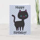 Carte d'anniversaire Retro Cat Cute Pun (Devant)