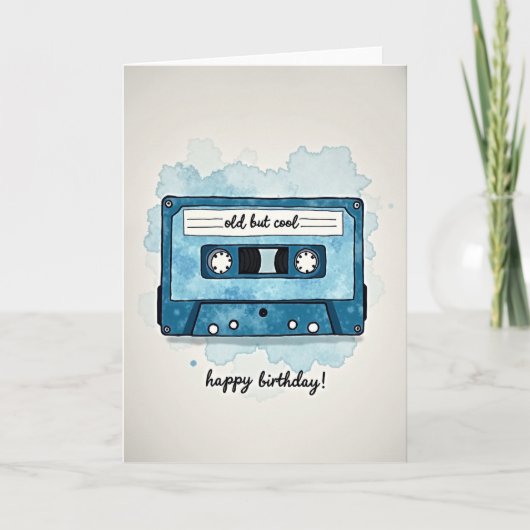 Carte d'anniversaire rétro douce (Devant)