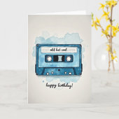 Carte d'anniversaire rétro douce (Fleur jaune)
