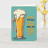 Carte d'anniversaire Rétro en Verre (Fleur jaune)