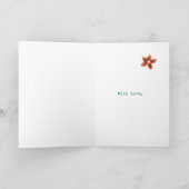 Carte d'anniversaire Retro Floral 65 ans Jeune (Intérieur)