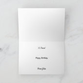 Carte d'anniversaire Retro Personnalisée (Intérieur)