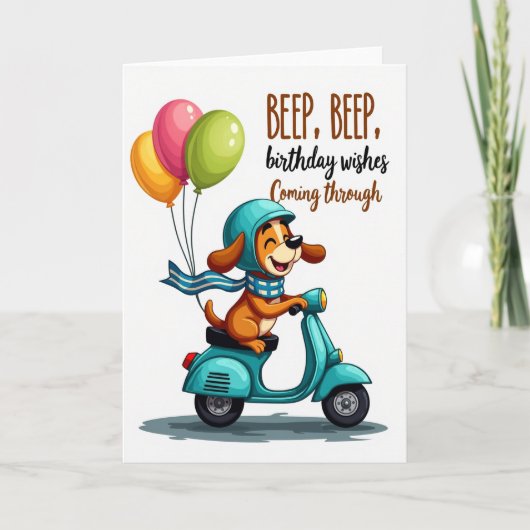 Carte d'anniversaire Retro Ride (Devant)