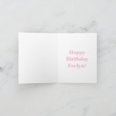 Carte d'anniversaire Retro Rose (Intérieur)