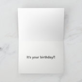 Carte d'anniversaire révélatrice de corgi (Intérieur)