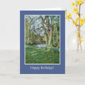 Carte d'anniversaire - rive en premier ressort (Fleur jaune)