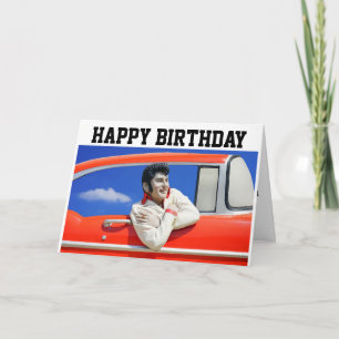 CARTE D'ANNIVERSAIRE ROCKER CLASSIQUE DES ANNÉES 1