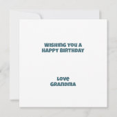 Carte d'anniversaire Rocket Snail Flat (Dos)