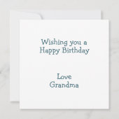 Carte d'anniversaire Rocket Snail Flat (Dos)