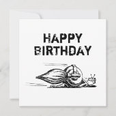 Carte d'anniversaire Rocket Snail Flat Greeting (Devant)