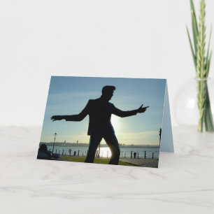 CARTE D'ANNIVERSAIRE ROCKIN' ROLLER 1950