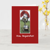 Carte d'anniversaire romaine (Fleur jaune)