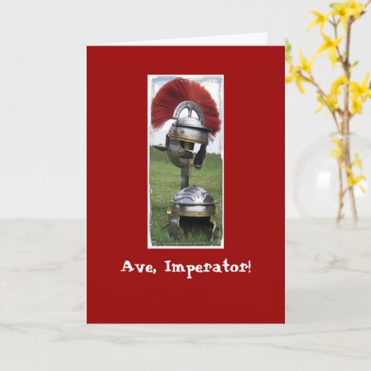 Carte d'anniversaire romaine (Fleur jaune)