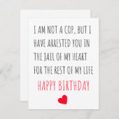 Carte d'anniversaire romantique (Devant / Derrière)