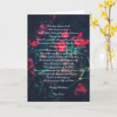 Carte d'anniversaire romantique (Fleur jaune)