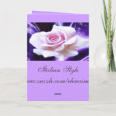 Carte d'anniversaire romantique (Dos)