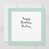 Carte d'anniversaire romantique drôle (Dos)