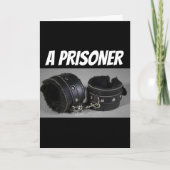 CARTE D'ANNIVERSAIRE ROMANTIQUE MENOTTES FEMME OU  (Devant)