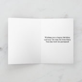 Carte d'anniversaire rose 21e (Intérieur)