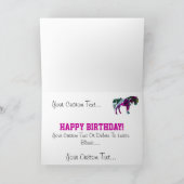 Carte d'anniversaire rose - 7 ans (Intérieur)