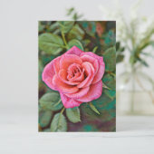 Carte d'anniversaire Rose Art Flower (Debout devant)