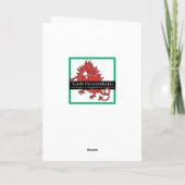 Carte d'anniversaire rose de roses : Salutation de (Dos)