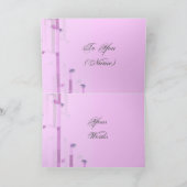 Carte d'anniversaire rose déco (Intérieur)